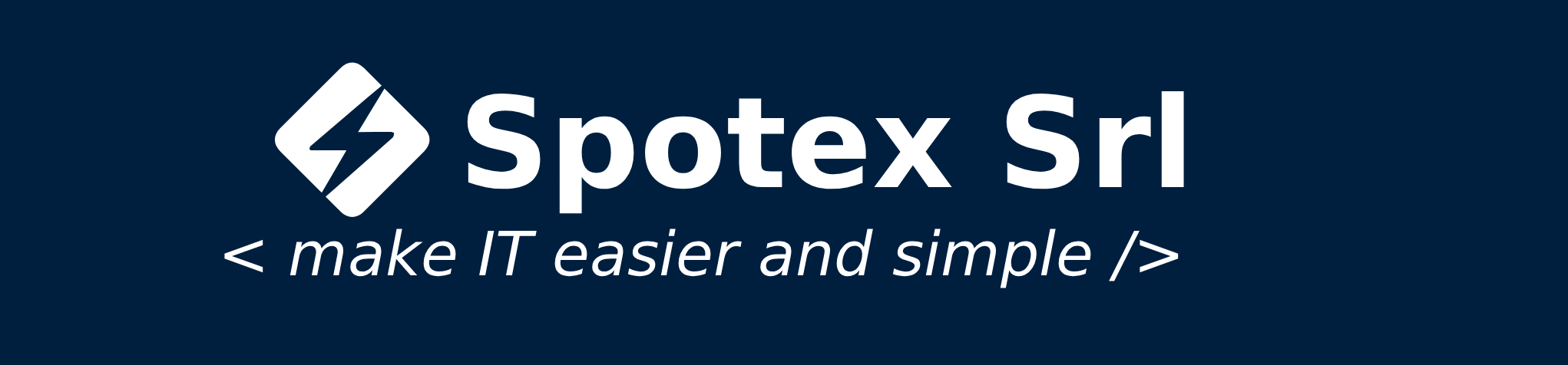 Spotex S.r.l. — < make IT easier and simple />
